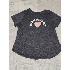 Old Navy Womens XL Gray Short Sleeve‎ Tshirt Warm Hearted